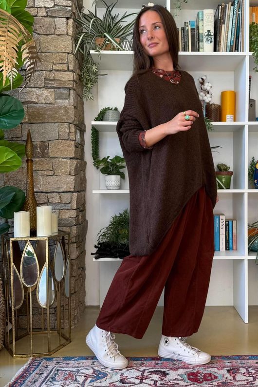 Big Softie Archie Slouch Knit Chocolate